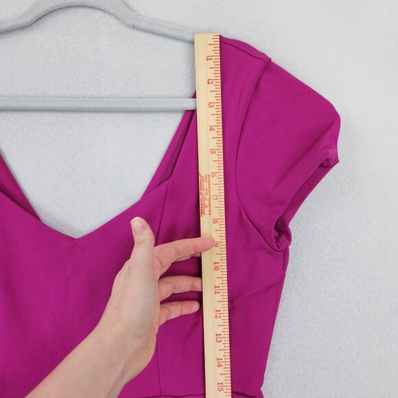 Urban Outfitters Dress Womens 12 Pink A Line Felite Maria Stretch Mini Casual - Picture 6 of 11